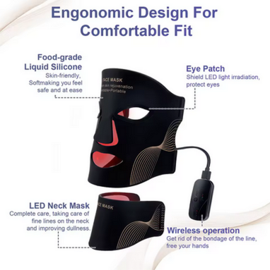 Transform Your Skin with 7-Color LED Therapy – Full Face & Neck Care