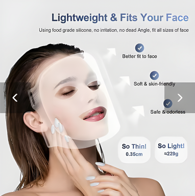 Transform Your Skin with 7-Color LED Therapy – Full Face & Neck Care