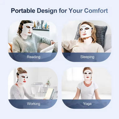 Transform Your Skin with 7-Color LED Therapy – Full Face & Neck Care