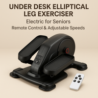 Health & Fitness Under-Desk Motorized Elliptical Exerciser – Portable Pedal Trainer for Seniors, Smooth & Low-Impact Seated Workout Machine