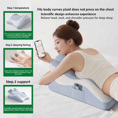 Body Support Pillow for Prone Rest, Reading & Gaming
