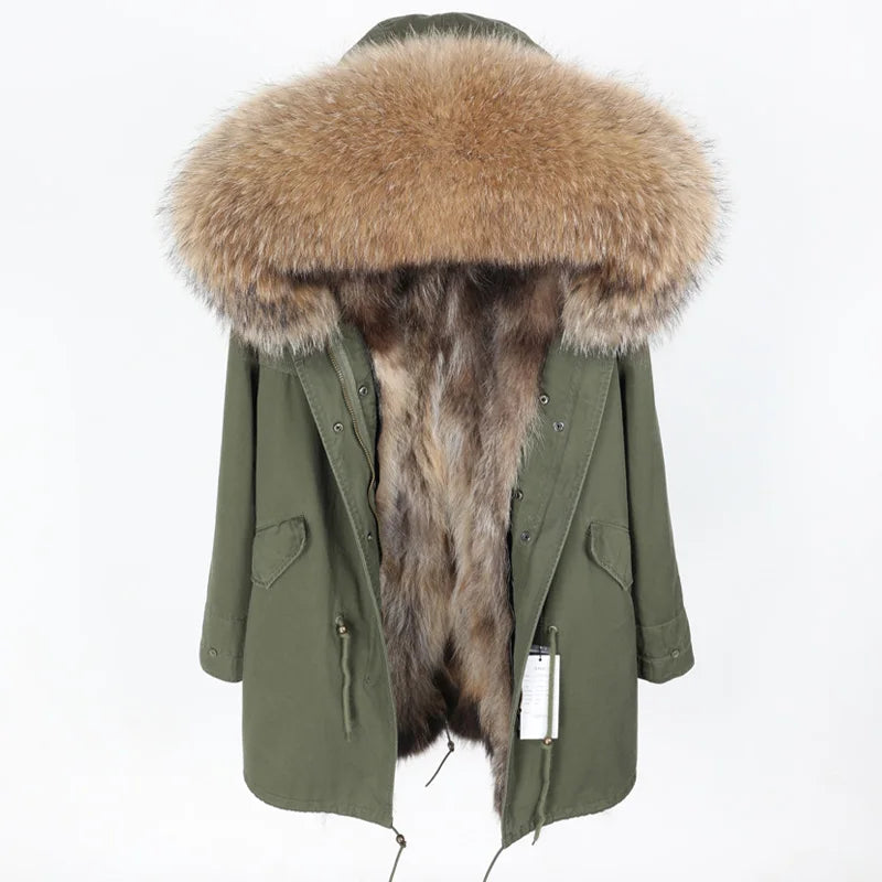 Luxurious Winter Fur Lined Jacket