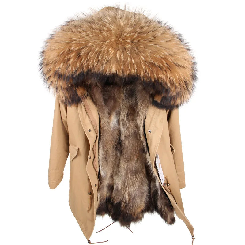 Luxurious Winter Fur Lined Jacket
