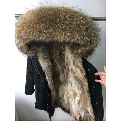 Luxurious Winter Fur Lined Jacket