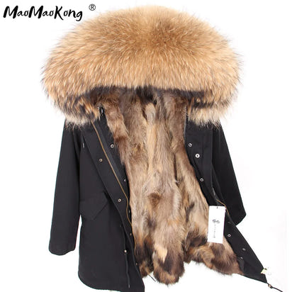 Luxurious Winter Fur Lined Jacket