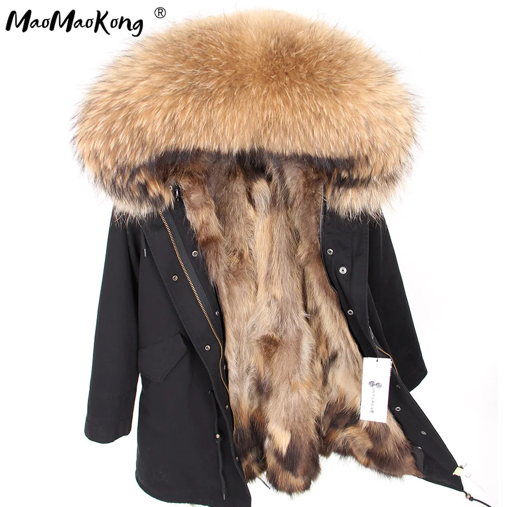 Luxurious Winter Fur Lined Jacket