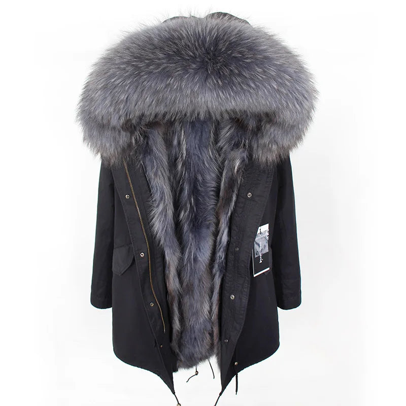 Luxurious Winter Fur Lined Jacket