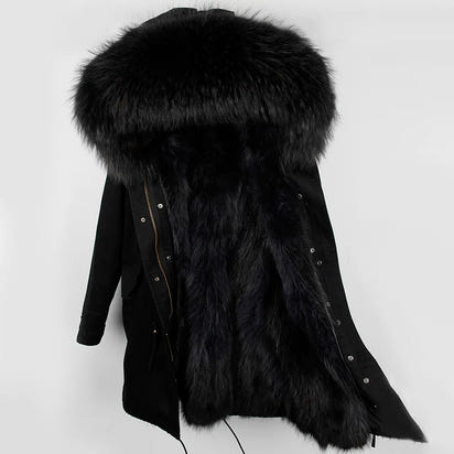 Luxurious Winter Fur Lined Jacket