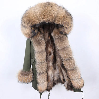 Luxurious Winter Fur Lined Jacket