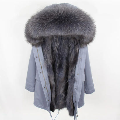 Luxurious Winter Fur Lined Jacket