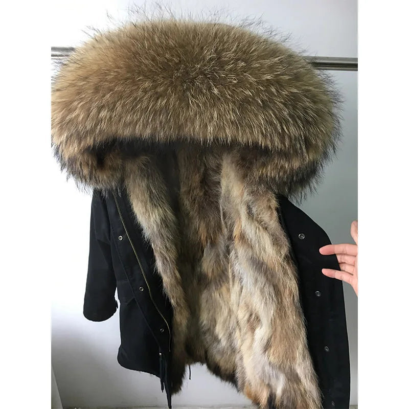Luxurious Winter Fur Lined Jacket
