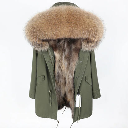 Luxurious Winter Fur Lined Jacket