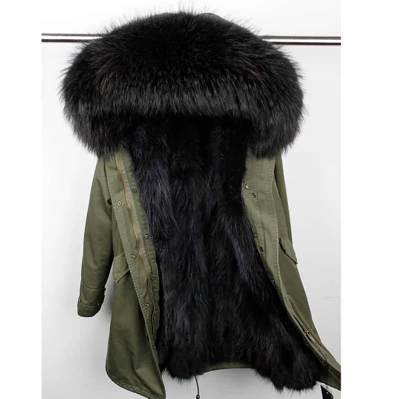 Luxurious Winter Fur Lined Jacket