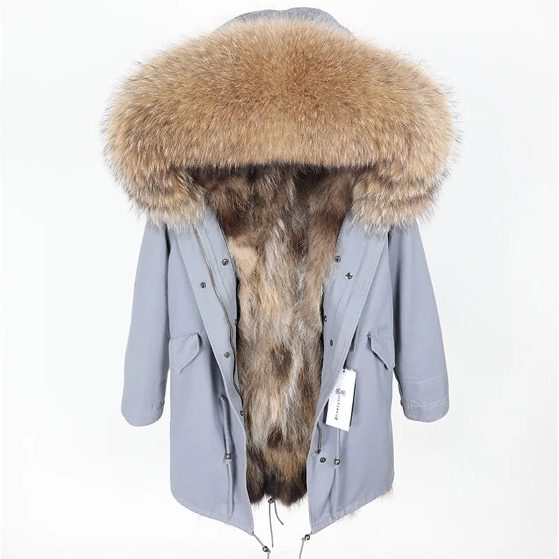 Luxurious Winter Fur Lined Jacket