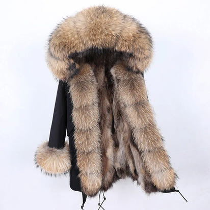 Luxurious Winter Fur Lined Jacket