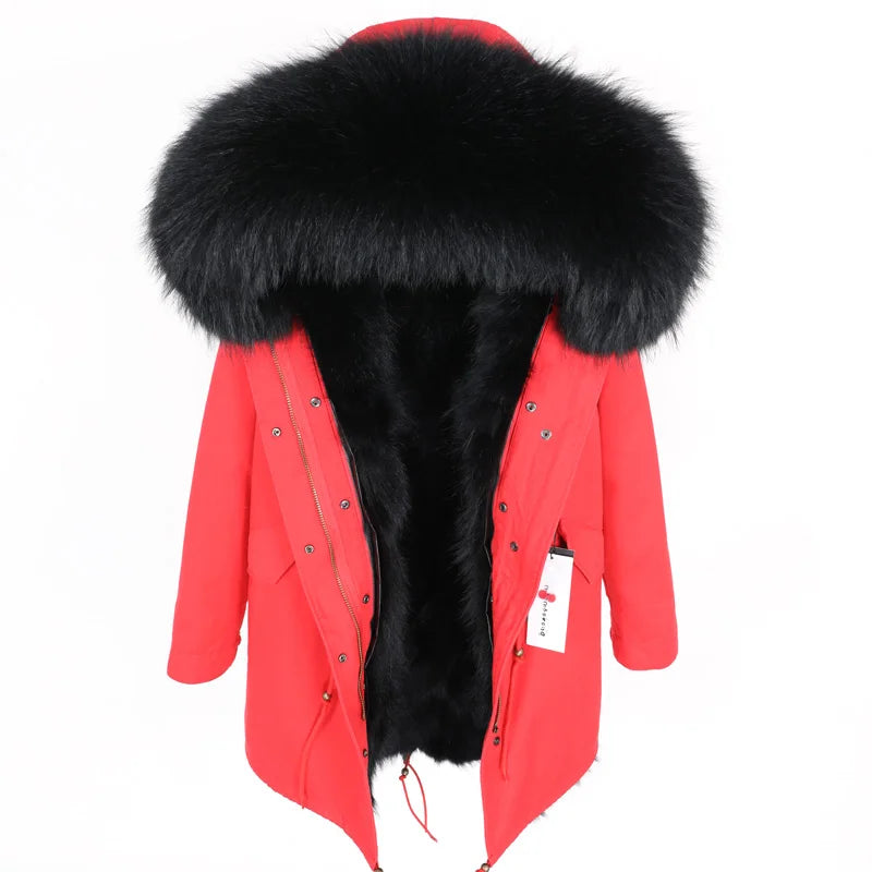Luxurious Winter Fur Lined Jacket