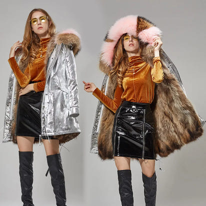 Luxurious Winter Fur Lined Jacket