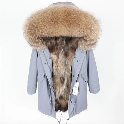 Luxurious Winter Fur Lined Jacket