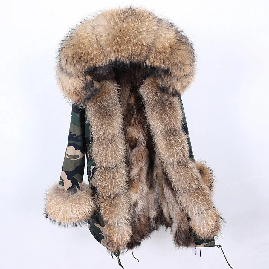 Luxurious Winter Fur Lined Jacket