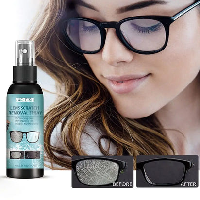 No. 1 Premium Lens Cleaner & Scratch-Repair Spray – Crystal Clear Vision for Eyeglasses & Sunglasses