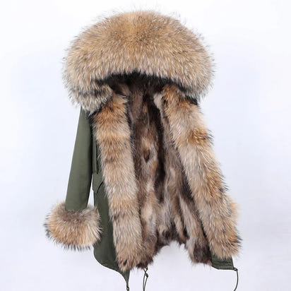 Luxurious Winter Fur Lined Jacket