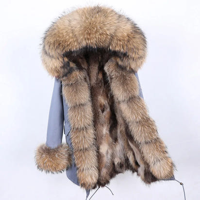 Luxurious Winter Fur Lined Jacket
