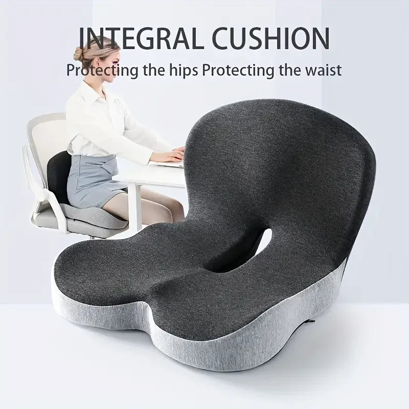 Premium Comfort Seat Cushion with Backrest