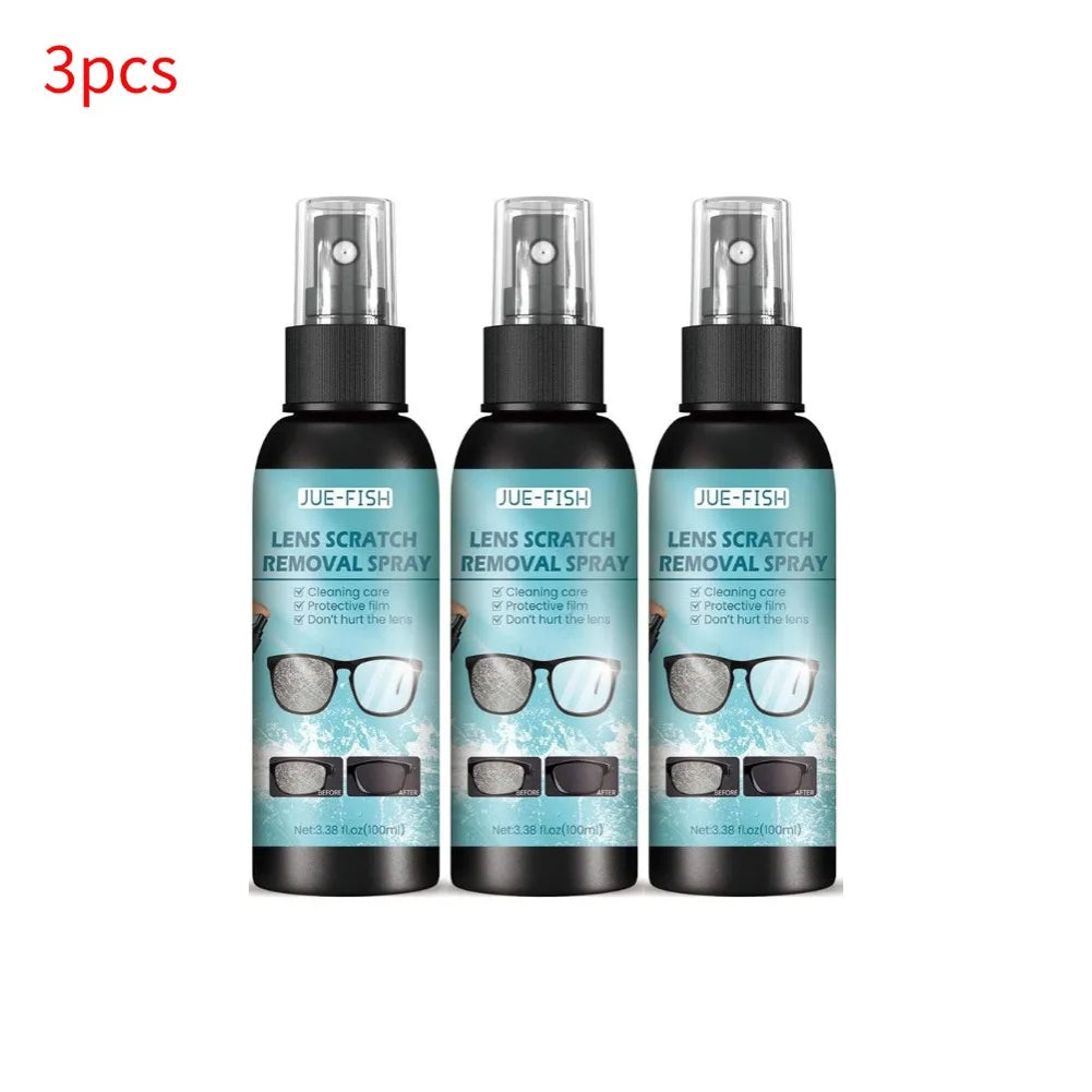 No. 1 Premium Lens Cleaner & Scratch-Repair Spray – Crystal Clear Vision for Eyeglasses & Sunglasses
