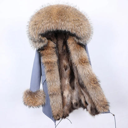 Luxurious Winter Fur Lined Jacket