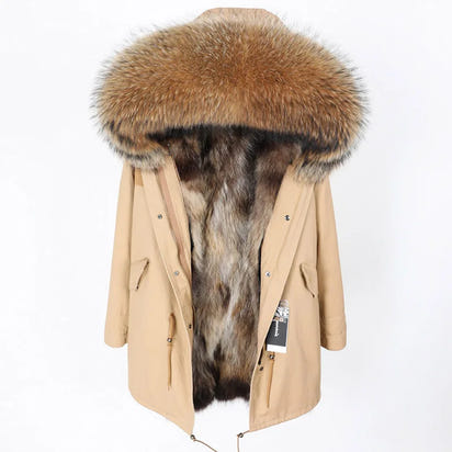 Luxurious Winter Fur Lined Jacket