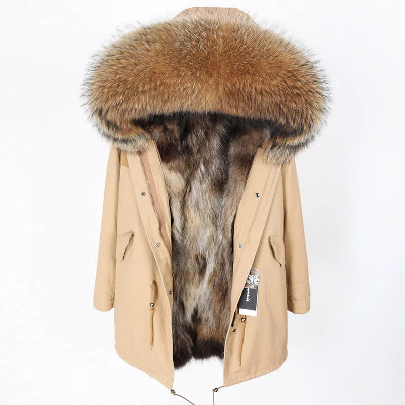 Luxurious Winter Fur Lined Jacket