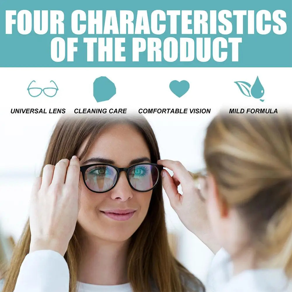 No. 1 Premium Lens Cleaner & Scratch-Repair Spray – Crystal Clear Vision for Eyeglasses & Sunglasses